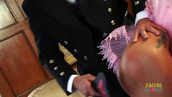 Is Cute Blonde Riding Old Cock?