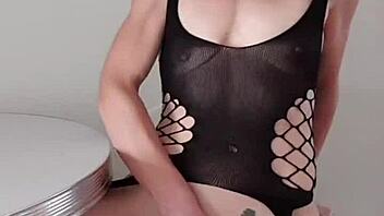 Hot Flemish MILF in Sexy Lingerie Fingering Herself to Orgasm