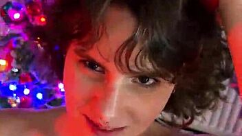 Darcy Dark delivers blowjob sex for New Year's