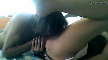 she fingers and eats her pussy moaning