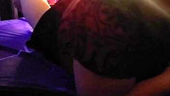 Big redhead sucking dick deepthroat before bending over for doggystyle