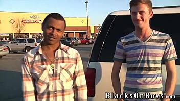 Gay guy gets his first black anal experience