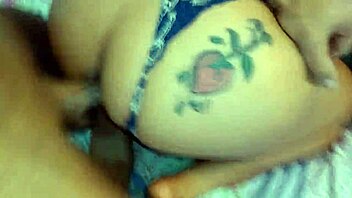 Husband pounds wife's ass and covers her in cum