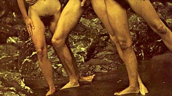 Antique threesome with hairy pussy and group sex