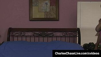 Busty blonde milf Charlee Chase gets tied up in bondage