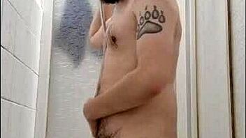 I Give Handjob To Hairy Young Twink In Shower