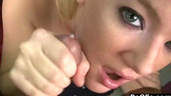 Dagfs - Liz Blacks tries to make it in the porn industry with small 18+ tits and blonde blowjob on bed.