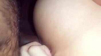 The girlfriend gets fucked in her pussy by her friend, then he cums in her buttwhole.