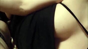 Real amateur wife wears a mask and gives handjob and blowjob