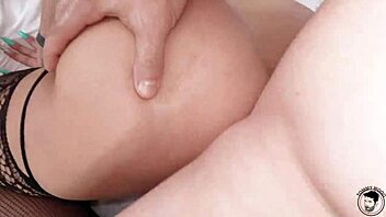 Curvy Blonde Pornstars in Hot Hardcore Threesome with Deep Blowjobs.