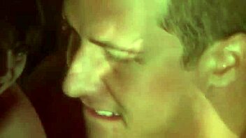 glamcore brunette babe in classy lingerie performing oral