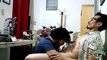 Hey, check out this hot Mexican guy riding his macho stud!