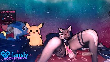 hot fucking with toys leads to squirting on cute anime ass