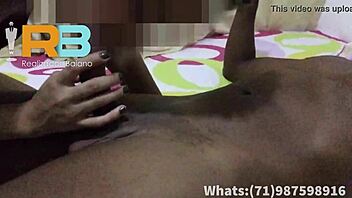Brazilian cuckold watches his wife getting fucked by a big black cock