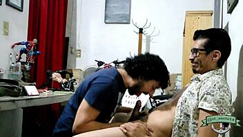 Hey, check out this hot Mexican guy riding his macho stud!