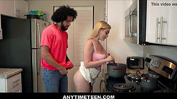 Lucky guy freeuses girlfriend's teen 18+ best friend with big tits. Blake Blossom and James Angel.