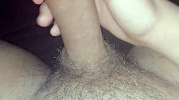 Young hairy guy RECEIVES HANDJOB and SHOOTS CUM in gay encounter