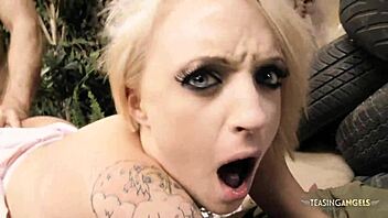 Nothing makes this chick happier than getting her CUNT PLOWED