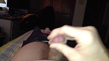 Shemale's deep throat skills showcased in this solo masturbation video