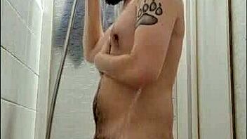 I Give Handjob To Hairy Young Twink In Shower