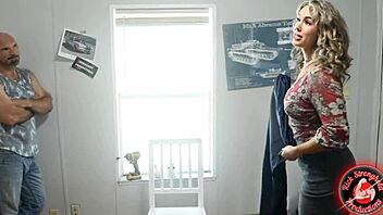 slut wife pounded by big cocks, deepthroats and squirts