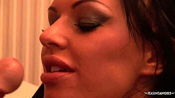 curvy hottie takes it in different poses