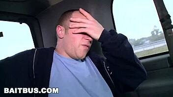 Hairy gay man gets his ass pounded in public