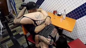 mandy may sucking from head to toe in the diner 😍