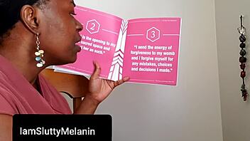 Black girl masturbates to orgasm