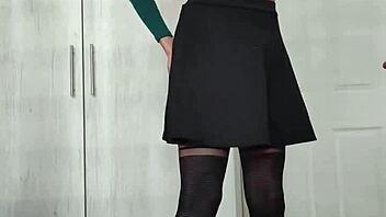 Sofia Natalia Changes Her Skirt Gracefully