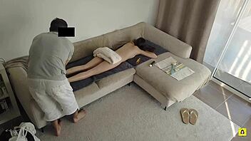 Young girl gets creampied by pervert masseur on hidden cam