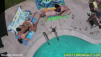 Watch those lesbians filmed by a drone outdoors?