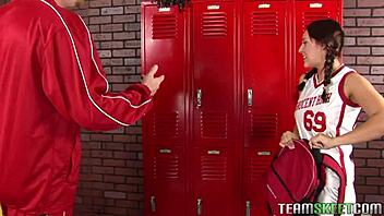 Naughty Gracie gets punished with rough garage fucking