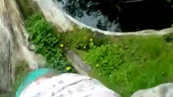 Intense lake side assfucking with redgrrl, blowjob and anal handjob