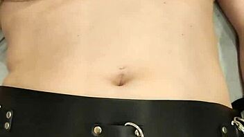 Amateur gets tied up and vibrated to intense orgasm at home