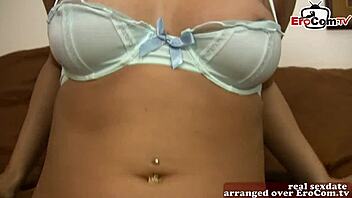 cute latina milf with small 18+ tits gets monster cock from brunette european hardcore.