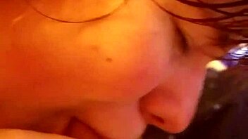 Intensely sucking my boyfriend's cock while friends watch