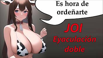 Hentai video with cowgirl and milking