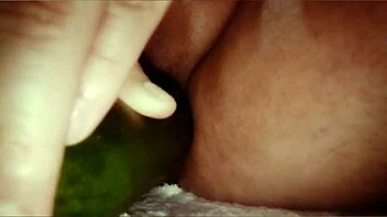 Mexican masturbation with cucumber