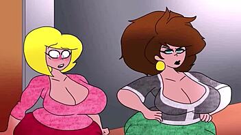 Big Ass Blowjob and Anal Fuck in a Young Animated Porn Video