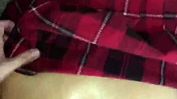 Couple Engages in Bent Over Doggystyle Fucking with Footjob and Skirt Play, Ending in Creampie