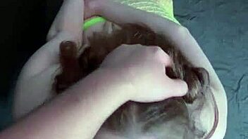 Deepthroat and facial finish from a horny MILF