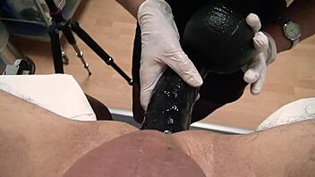 Gay femdom bdsm with huge anal toy