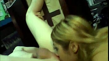 Hot Blonde Licking Her Pussy And Blowjob Group Of Men