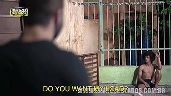 Brazilian boy gets a big cock cumshot