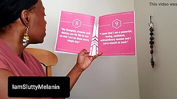 Ebony milf teacher chats about her powerful pussy on web