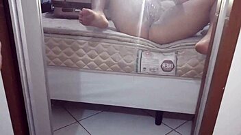 Latina beauty gets a massage and masturbates to orgasm