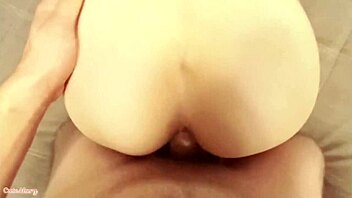 college teen 18+ begs huge cock for cum inside her pussy creampie over her bed