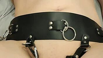 Amateur gets tied up and vibrated to intense orgasm at home