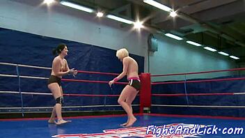 Smalltit teen 18+ babes licking and fingering shaved pussies